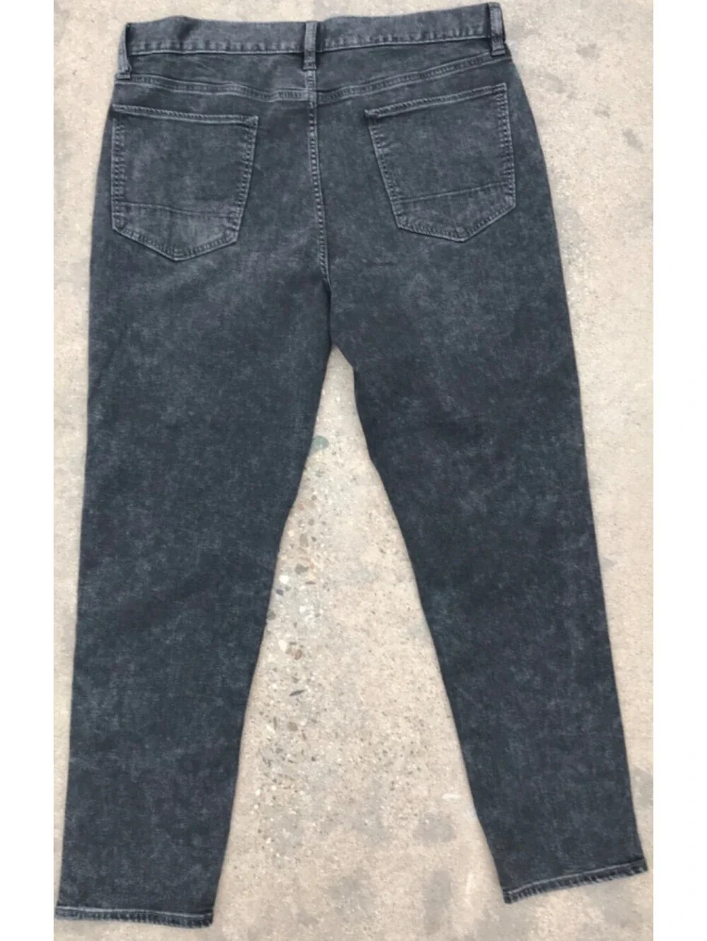 Banana Republic Jeans Mens 36x30 Black Wash Travel Skinny Fit Slim Tapered
